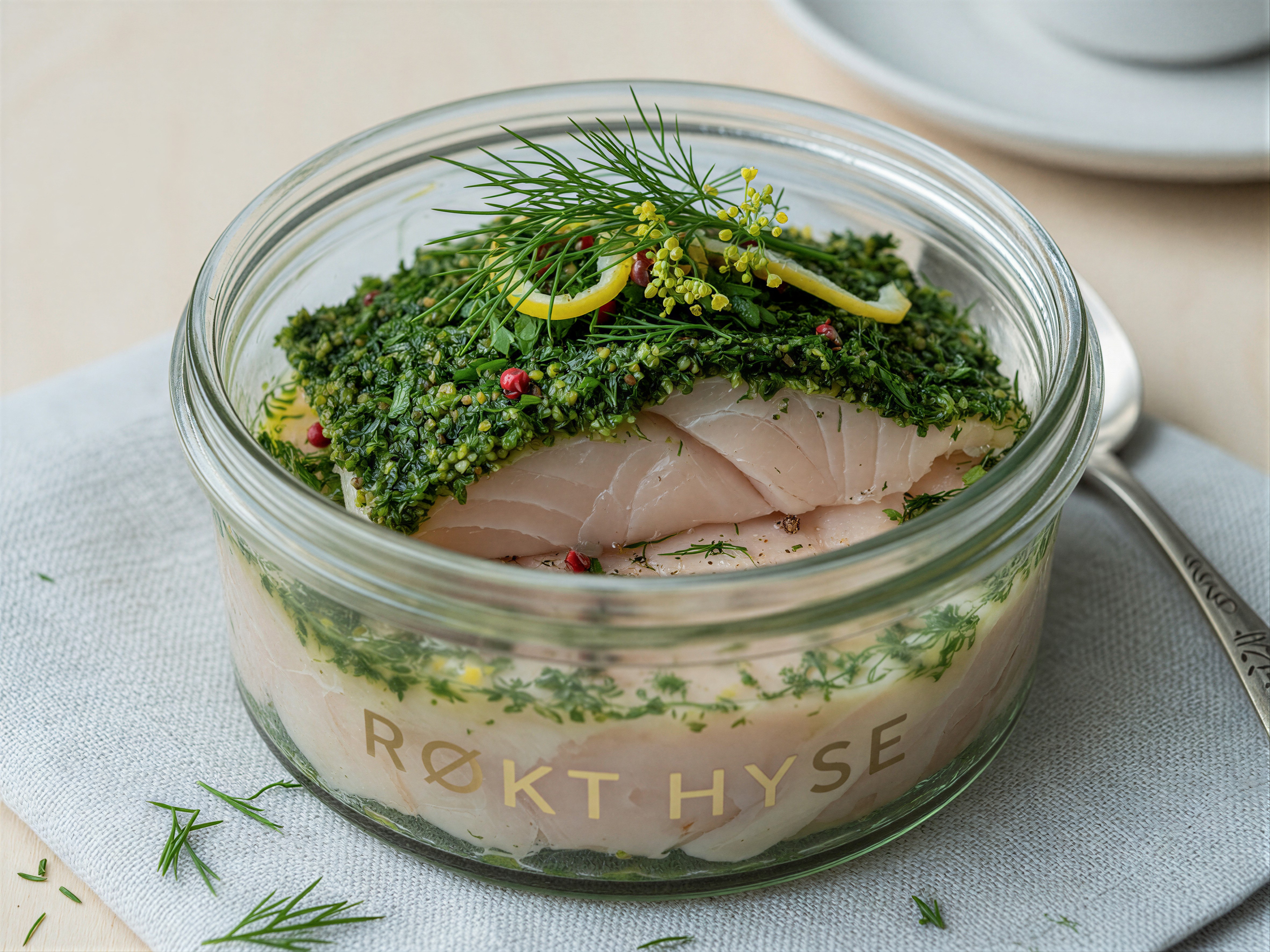Smoked Halibut with Herbs